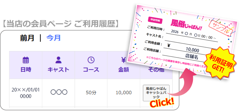 人妻デリヘル風俗　ご利用履歴